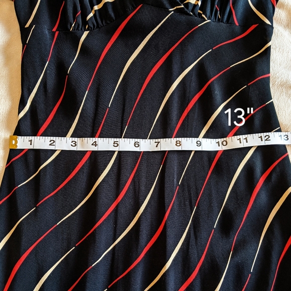 JACOB Black Fitted V-Neck Sleeveless Dress - Picture 7 of 8